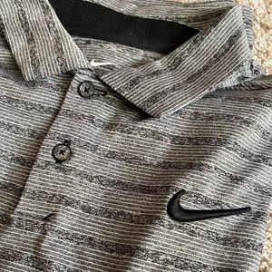 Nike Dri Fit Grey Polo. Looks brand new!